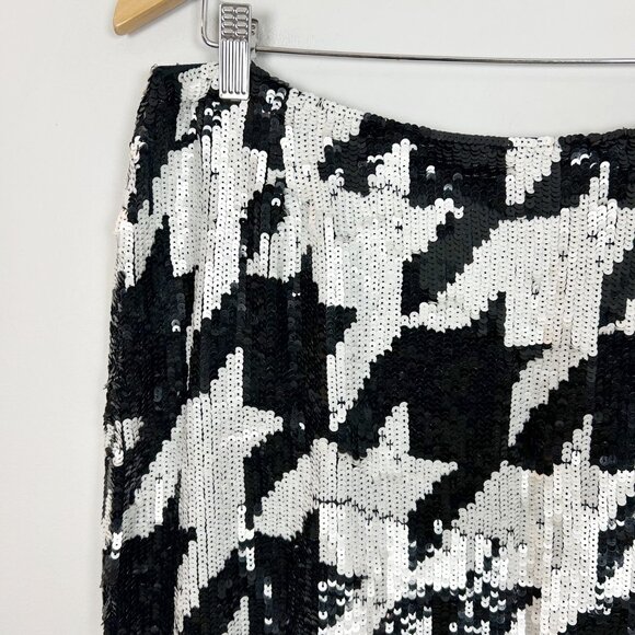 Y2K French Connection Sequined Mini Skirt Size Party Cocktail 12 Women's - Picture 2 of 4
